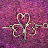 Shamrock Shawl and Hair Pin