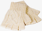 Handknit Aran Fingerless Gloves