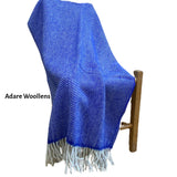 Herringbone Patterned Throw with Tassels