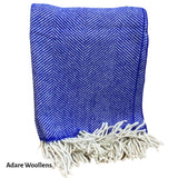 Herringbone Patterned Throw with Tassels