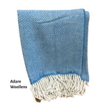 Herringbone Patterned Throw with Tassels