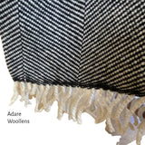Herringbone Patterned Throw with Tassels
