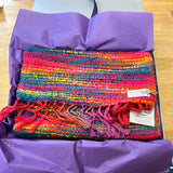Hand Loomed Wool Boucle scarf