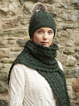 Unisex Scarf 100% Merino Wool Aran