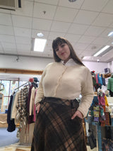 White ladies Cashmere cardigan LUMBER