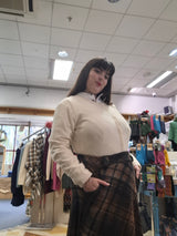 White ladies Cashmere cardigan LUMBER