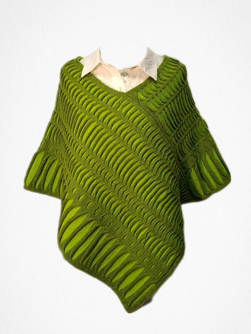 Cape Wool Poncho Knit