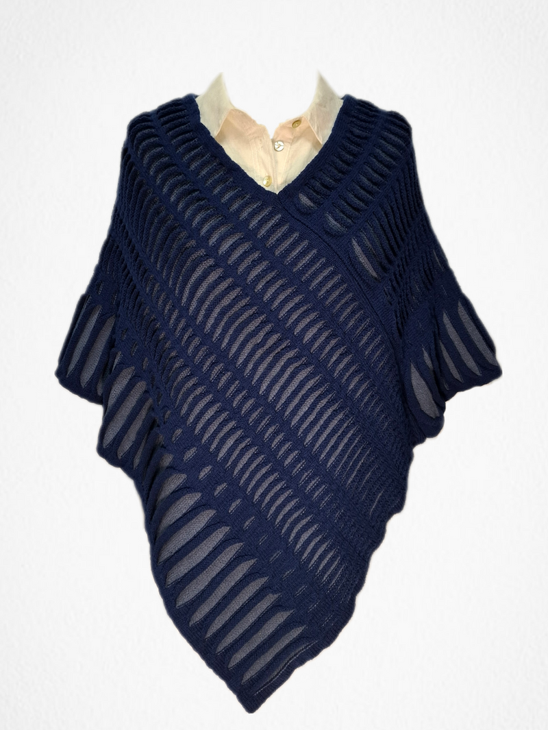 Cape Wool Poncho Knit