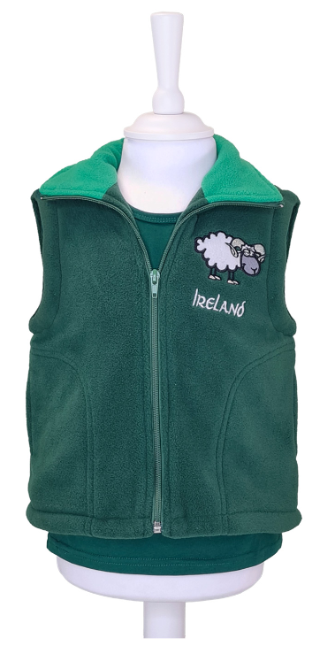 Kids green gilet