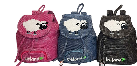 Big Backpack with Sheep Motif