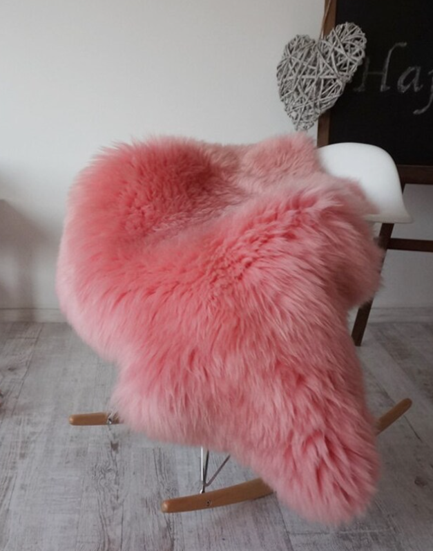 Sheepskin Rug Pink