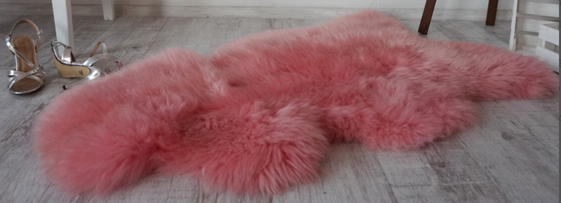 Sheepskin Rug Pink