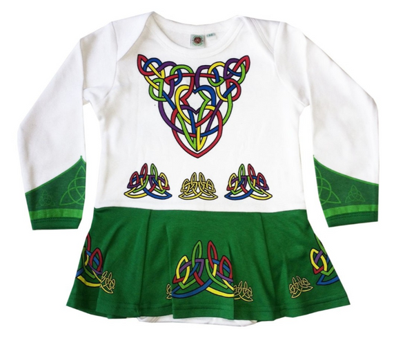 Green Irish Dancer Dress Baby Vest