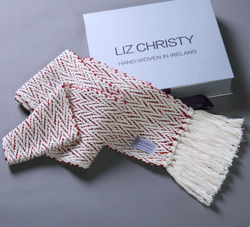 Herringbone Scarf – Teelin Red