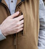 Men's West Cork Windproof Vest - Brown