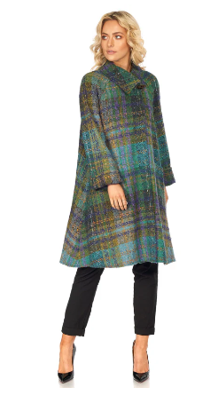 Shortie Swing Coat in Tweed