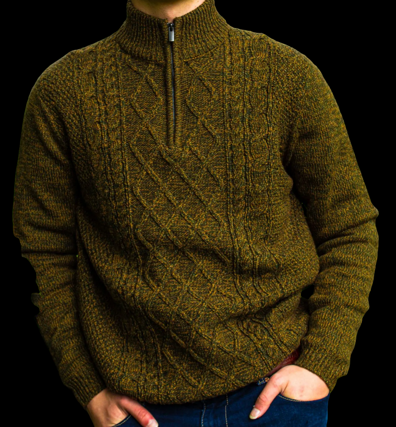 Kinsale Mens Knitwear Sweater Emerald Isle