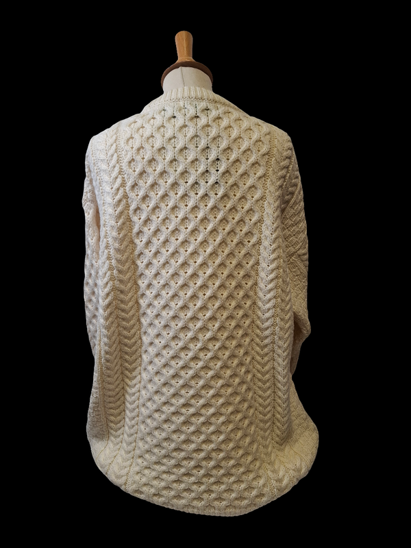 Merino Aran Crewneck Sweater C1949