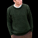 Merino Aran Crewneck Sweater C1949