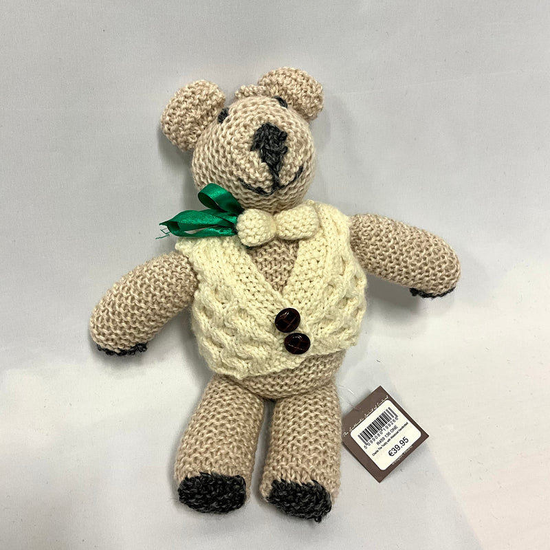 Handknit  Teddy with handknitted waistcoat R459 136