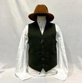 Emerald Isle woollen waistcoat Olive Green 10131