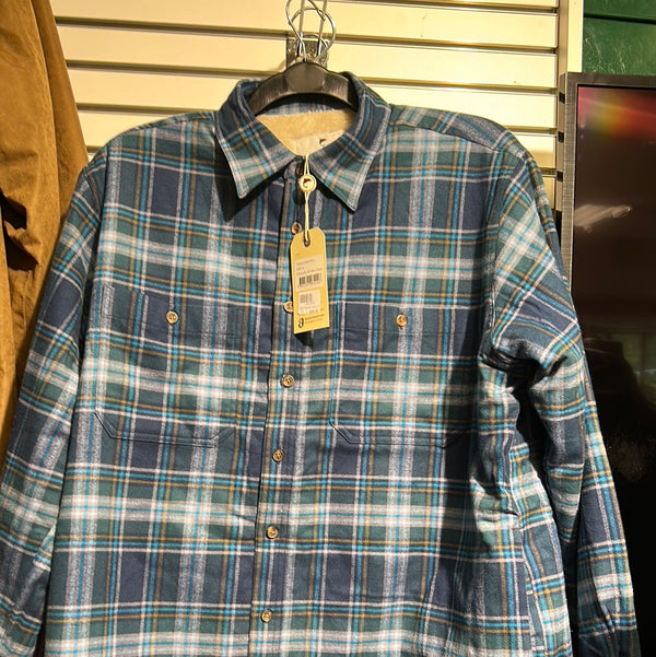 Fleece lined Shirt -Blue Check LV8