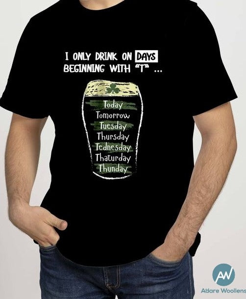 Drinking Days Black t-shirt CT541