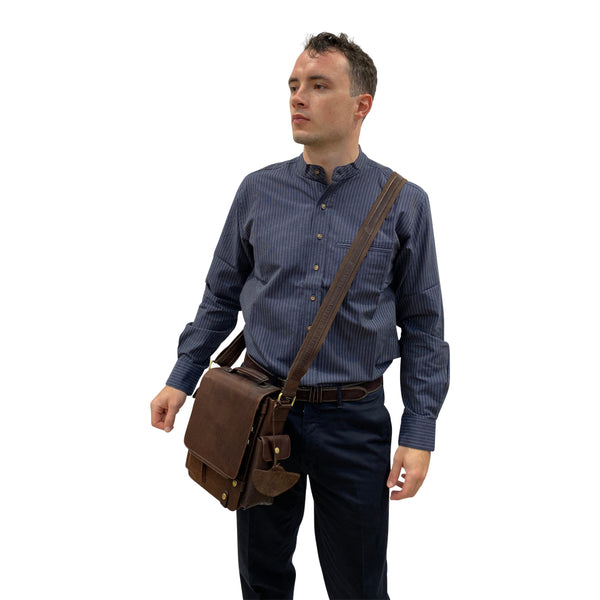 Brown leather, Men's Bag
