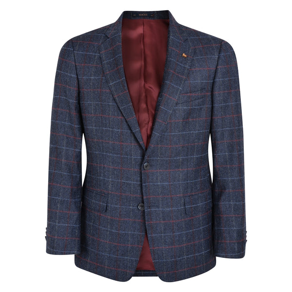 Donegal Tweed Mens Jacket - Blue