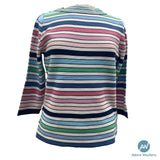 Sweater Top by Rabe Moden 46-024653 203 Multi Stripe