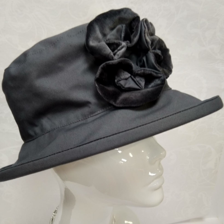 Wax Hat with Flower Design