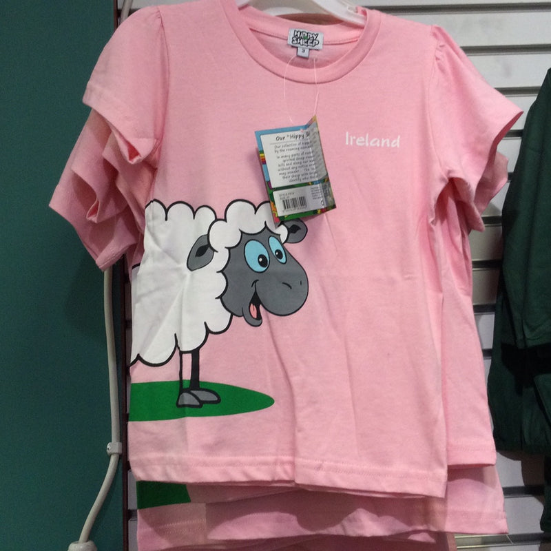 Kids sheep T-shirt pink