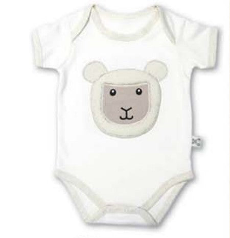 Babygrow / Baby Vest PF Cream - Organic Cotton